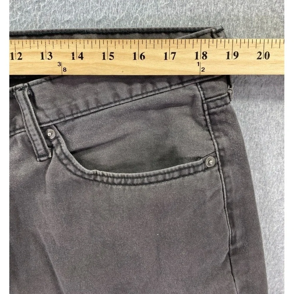 Levis 514 Jeans Mens 38x30 Gray Straight Fit Five Pocket 100% Cotton Pants Denim